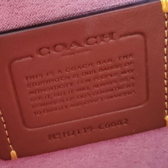 Coach C6662 Slim Turnlock Crossbody in Pink Metallic - Picture 10 of 14